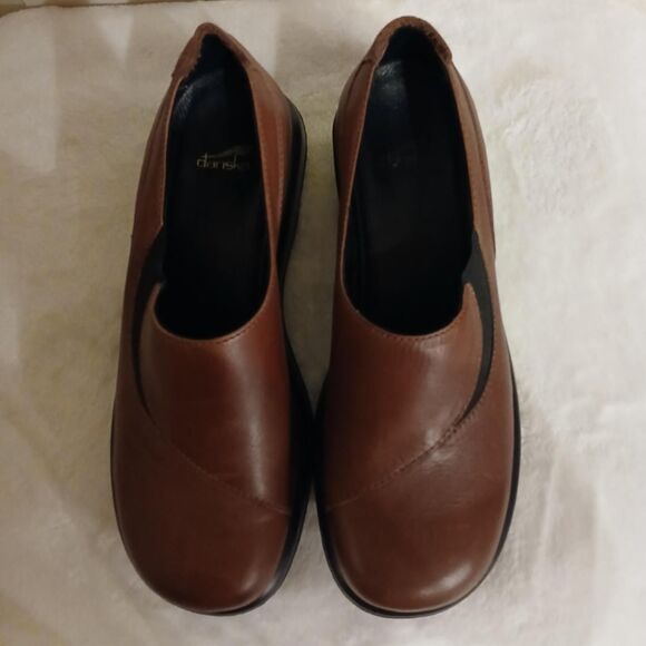 Dansko Professional brown leather black platform clogs EU 41 US Size 10 10.5 - Picture 8 of 8